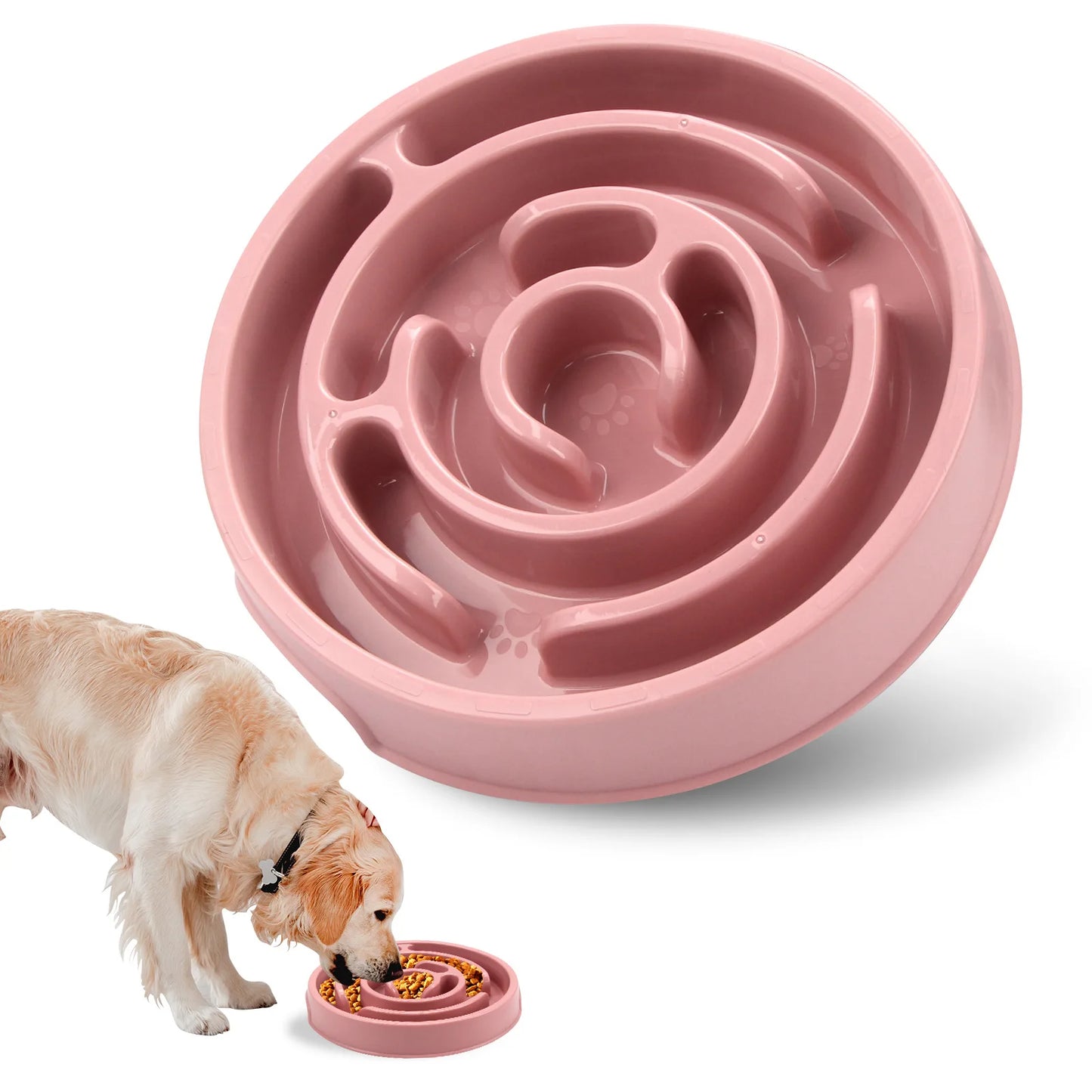 Non-Slip Slow Feeder Pet Bowl – Durable & Suited for All Pet Sizes