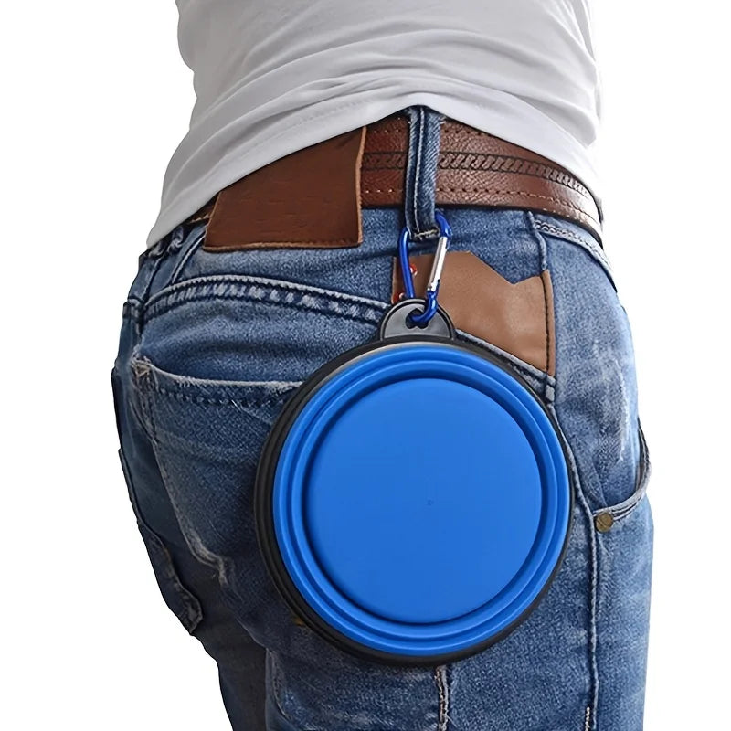Collapsible Silicone Pet Bowl – Portable, Durable Travel Feeder for Dogs & Cats