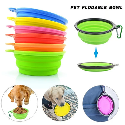 Collapsible Silicone Pet Bowl – Portable, Durable Travel Feeder for Dogs & Cats