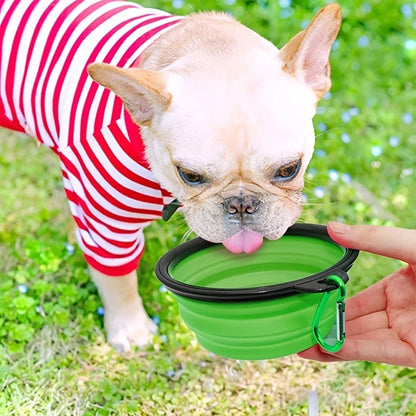 Collapsible Silicone Pet Bowl – Portable, Durable Travel Feeder for Dogs & Cats