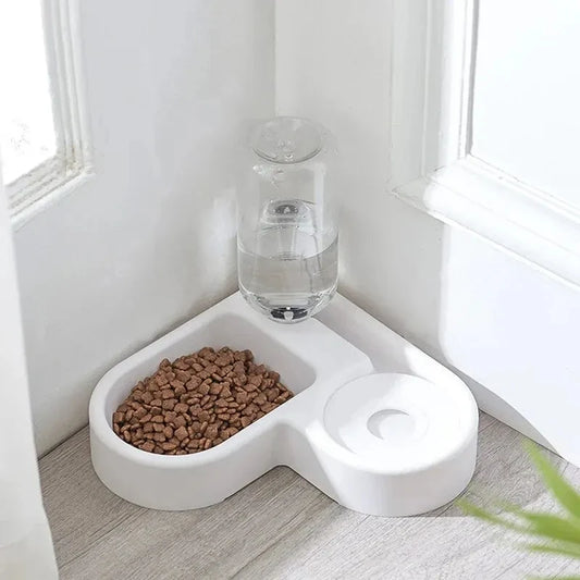 Automatic Pet Water & Food Bowl – Dual-Use, Moisture-Proof Feeder for Cats & Dogs