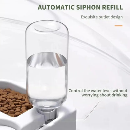 Automatic Pet Water & Food Bowl – Dual-Use, Moisture-Proof Feeder for Cats & Dogs