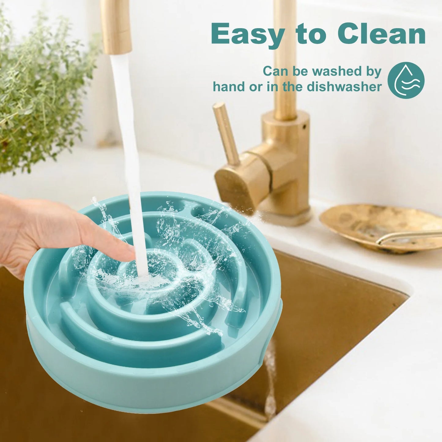 Non-Slip Slow Feeder Pet Bowl – Durable & Suited for All Pet Sizes