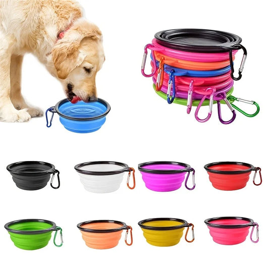 Collapsible Silicone Pet Bowl – Portable, Durable Travel Feeder for Dogs & Cats